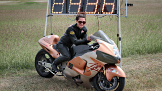 This Woman Set An Incredible Motorcycle Speed Record At The Texas Mile